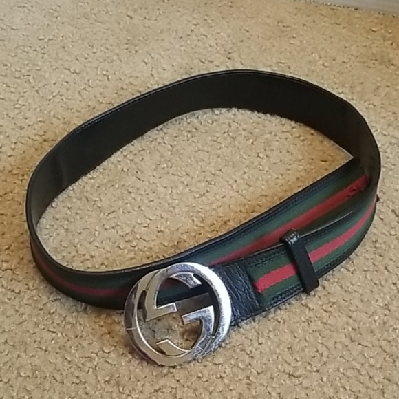 Gucci Accessories - Gucci GG Red and Green Belt
